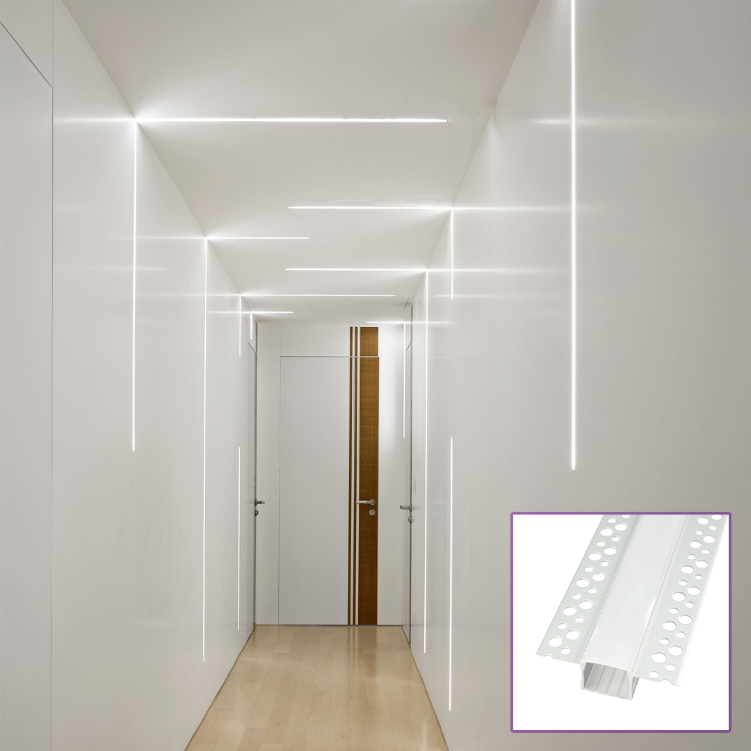 Perfil LED para pared o techo